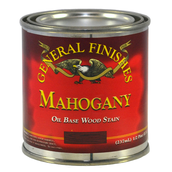General Finishes 1/2 Pt Mahogany Wood Stain Oil-Based Penetrating Stain MAHP